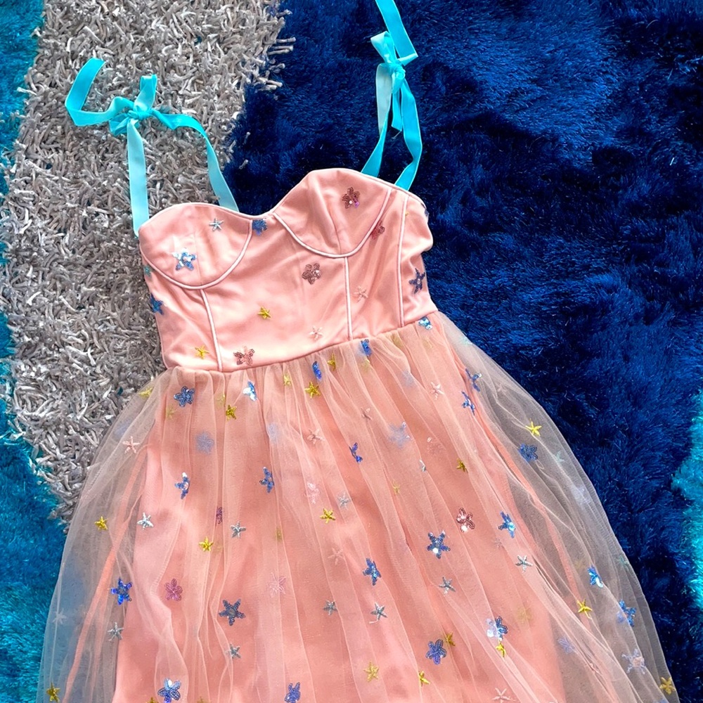 Fantasy pink dream corset top dress
